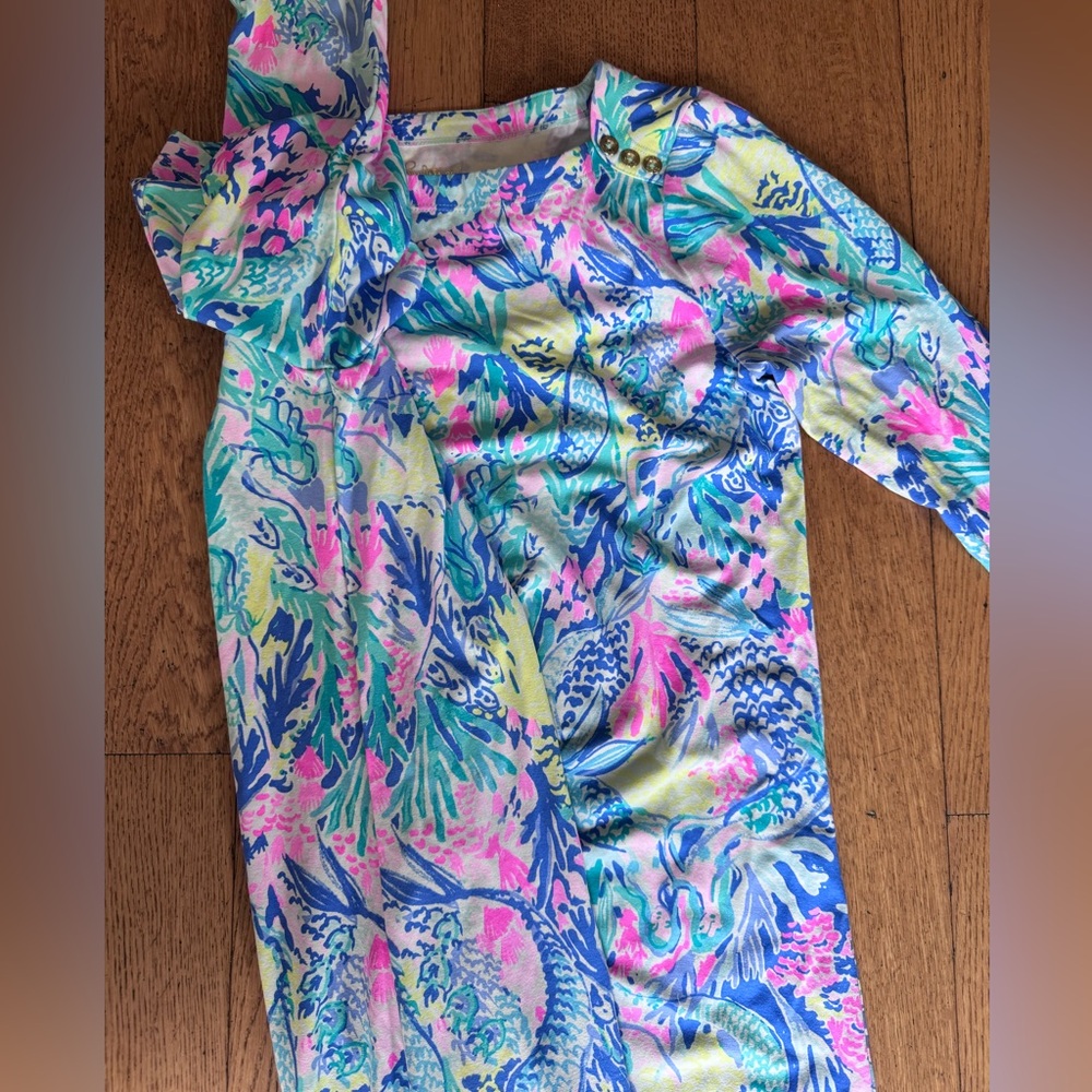 Lilly Pulitzer UPF +50 Sophie Dress SZ S Multi Mermaids Cove - Picture 12 of 16